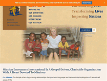 Tablet Screenshot of missionencounters.com